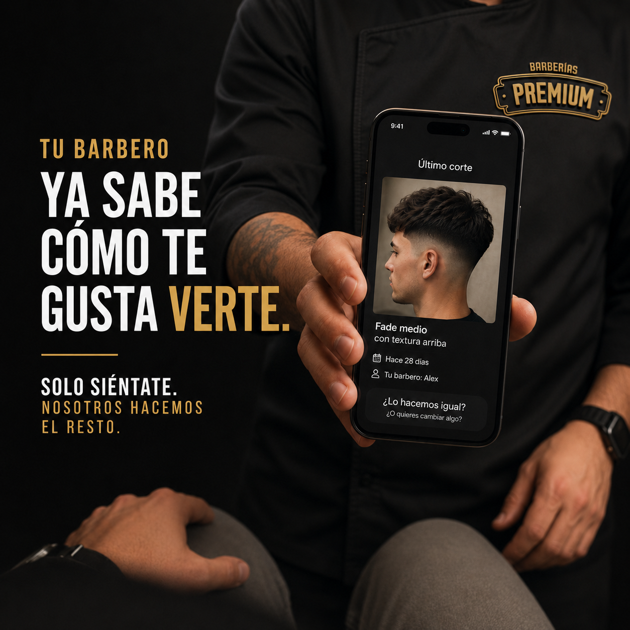 Tu barbero ya sabe cómo va tu corte